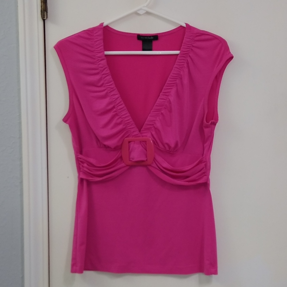 My Michelle Sleeveless Pink Top / Blouse
